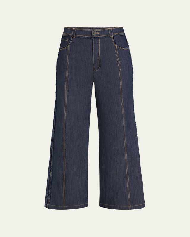 Francine Cropped Bootcut Denim Pants